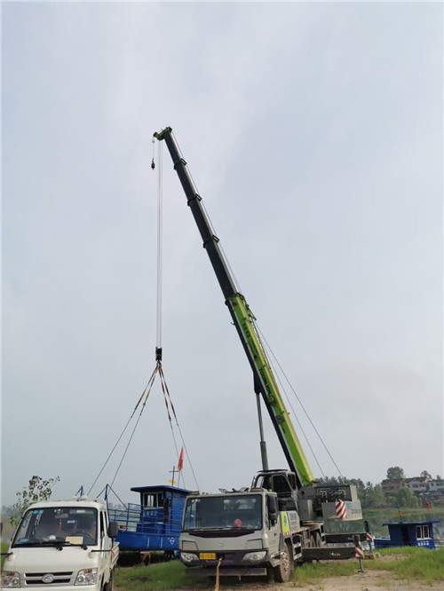 汤旺县桥梁建设吊装案例